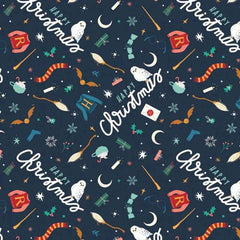 Harry Potter Fabric by the Yard, Happy Christmas