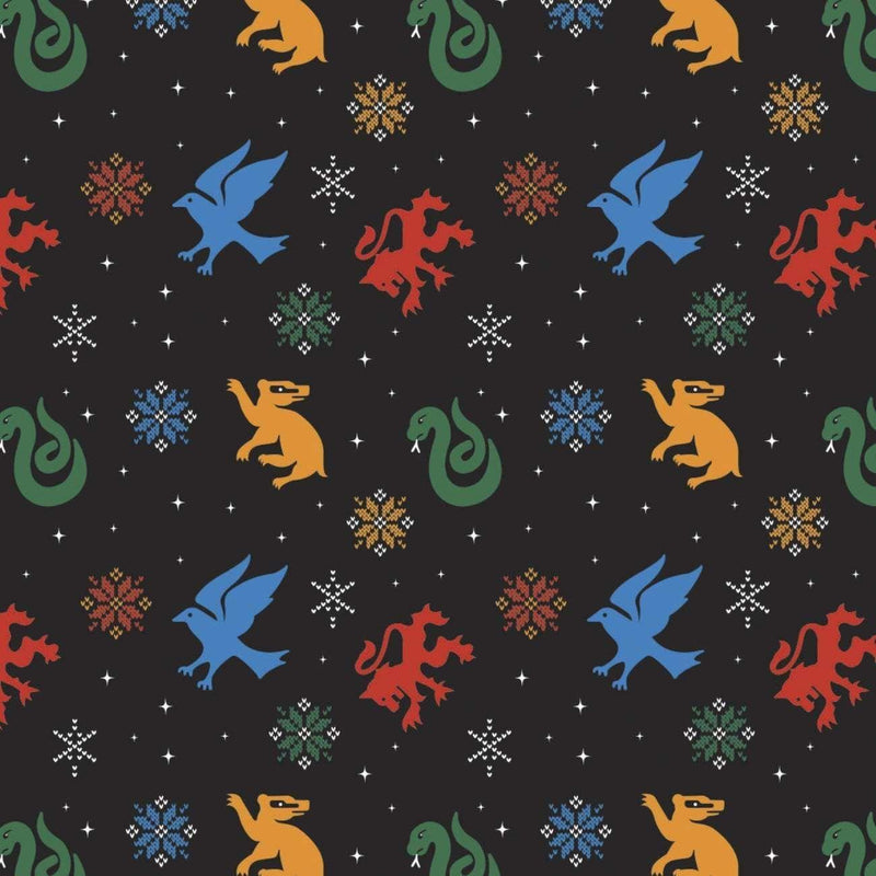 Harry Potter Fabric Snowflake House - Fabric Design Treasures