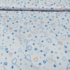 Hearts PUL fabric, Waterproof Laminated fabric | Fabric Design Treasures