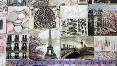 Historic Landmark of Paris, Eiffel Tower Cotton Canvas
