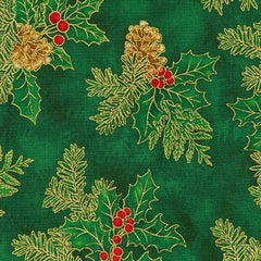 Holiday Flourish, Holiday Colorstory, FQ-1770-22 - Fabric Design Treasures