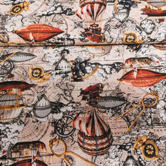 Hot Air Balloons - Parchment - Alternative Age fabric
