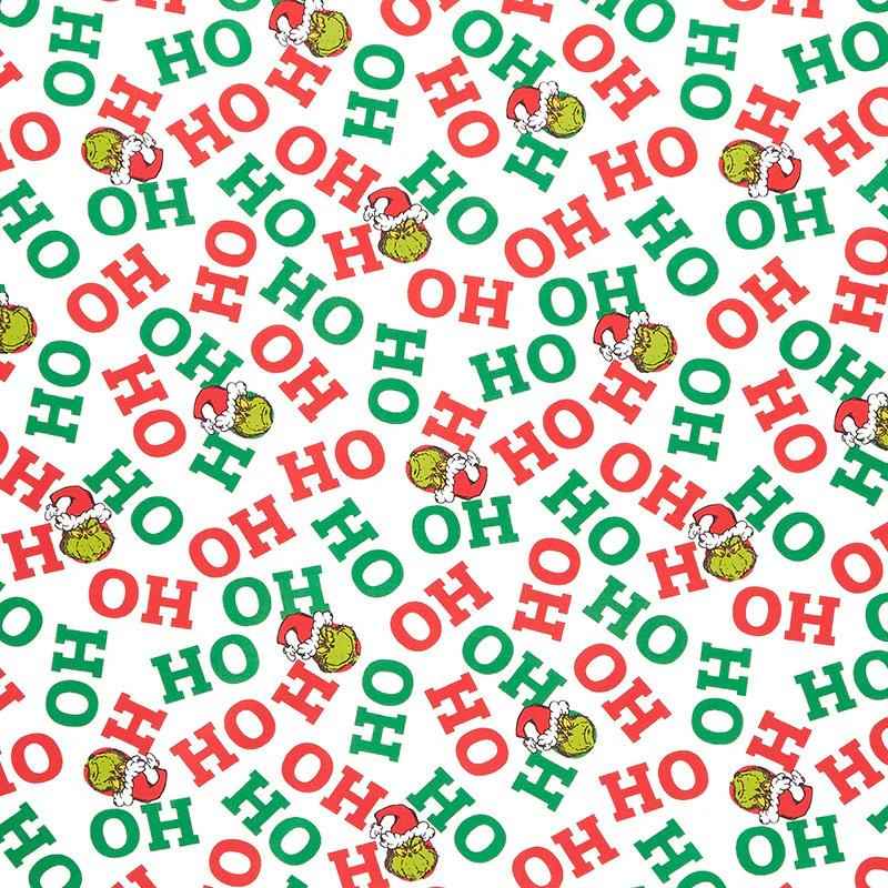 How the Grinch Stole Christmas - Ho Ho Ho Dr. Seuss - Fabric Design Treasures