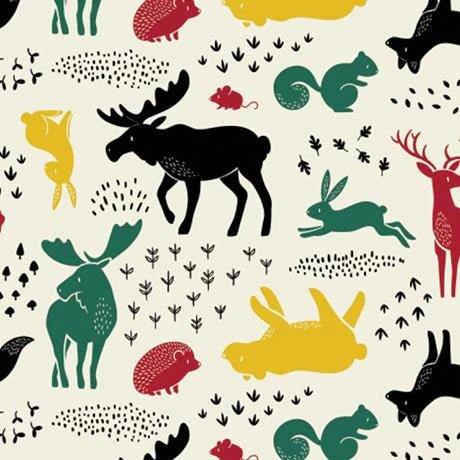 Hudson Forest Animals FLANNEL by Camelot Fabrics