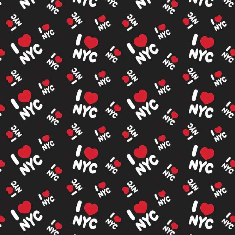 I Heart NYC - In a NY Minute Collection, Black - Fabric Design Treasures