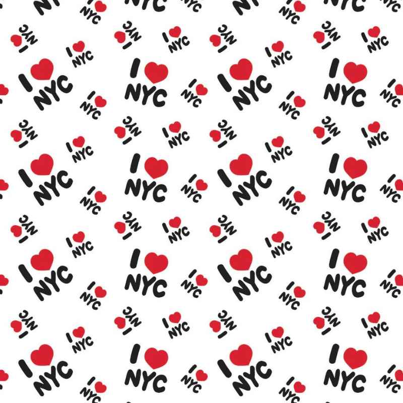 I Heart NYC - In a NY Minute Collection, White - Fabric Design Treasures