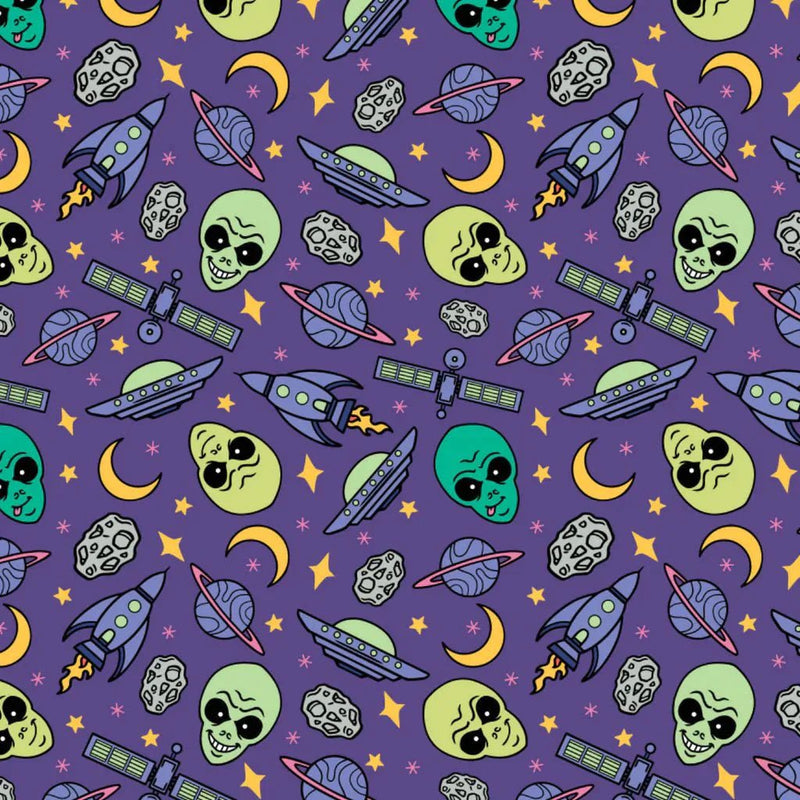 I Want to Believe Fabric Alien Invasion