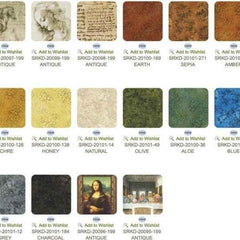 Leonardo Da Vinci Fat Quarter + Panels 16pc FQ-1741-16