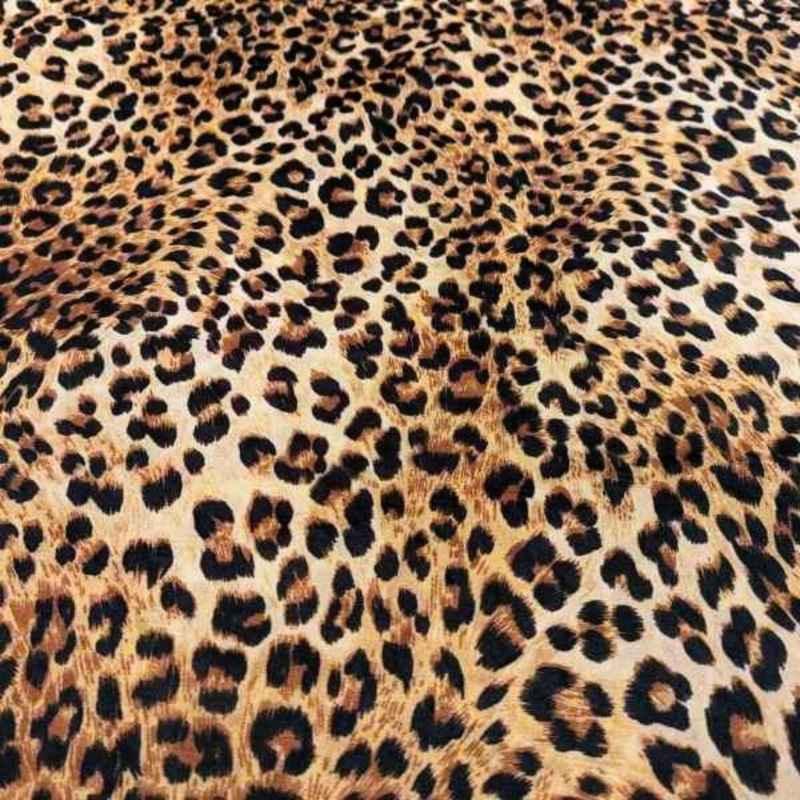 Leopard Print Italian Velvet Animal Skin Printed Fabric, Upholstery - Fabric Design Treasures