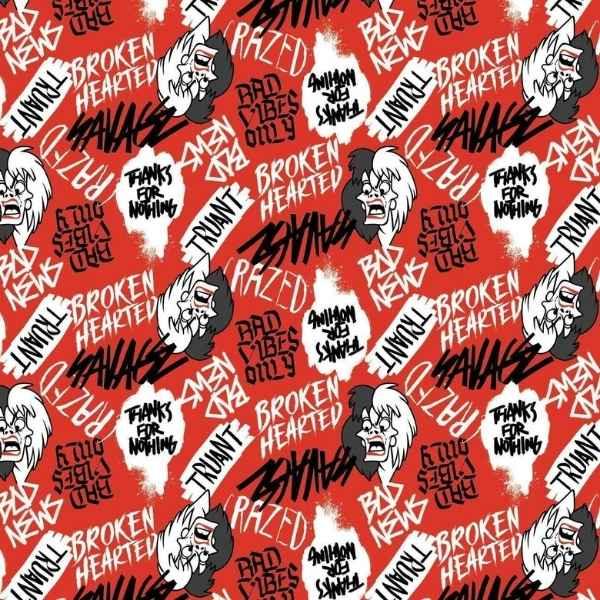 Licensed Disney fabric from Camelot De Vil Rebel Riot