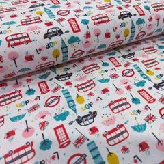 London Charm FLANNEL by Camelot Fabrics | Fabric Design Treasures