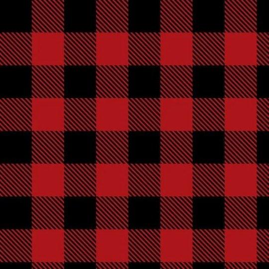 Lumberjack Black and Red Buffalo 3/4" Plaid Flannel