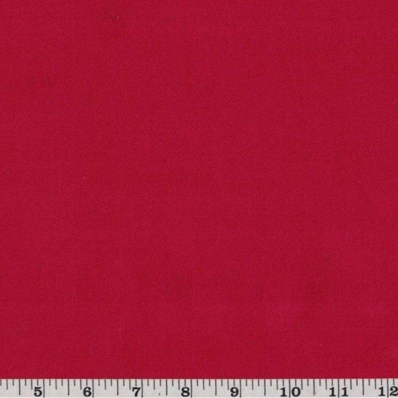 Lush VELVETEEN Fabric in Solid Santa Red - Fabric Design Treasures