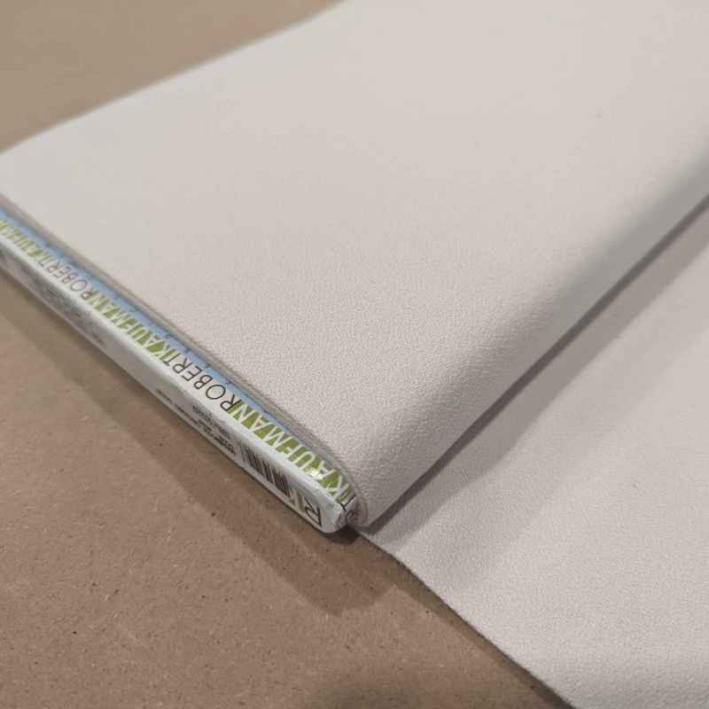 Mammoth Organic Solid Flannel Dove | Fabric Design Treasures