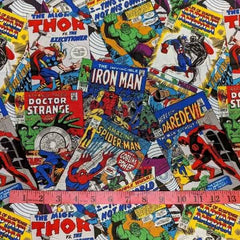 Marvel Superhero, Comic Frame Cotton Fabric
