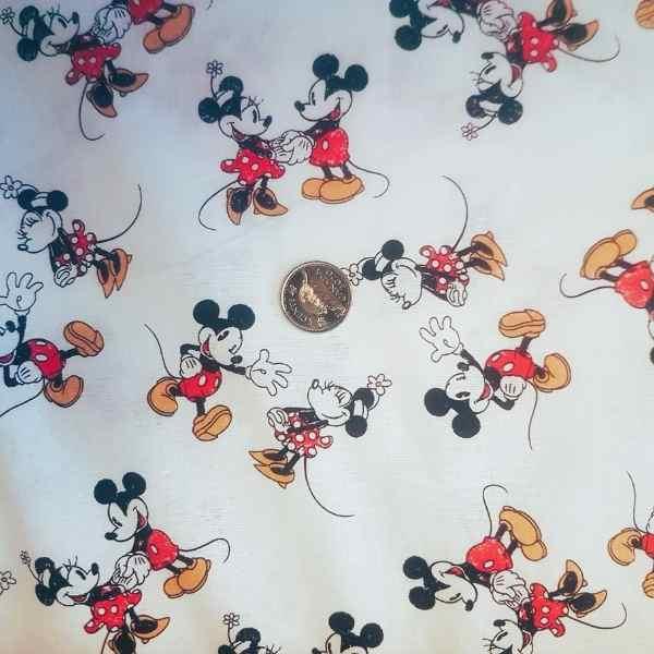 Mickey Mouse Cotton Fabric Springs Creative - Fabric Design Treasures