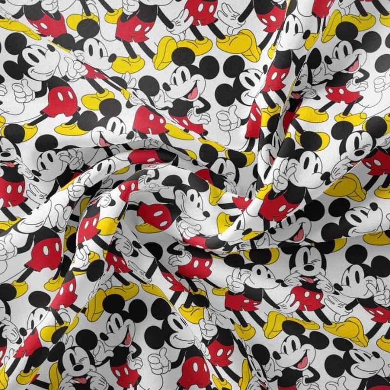 Mickey Mouse, Mickey and Friends Mickey True Classic White - Fabric Design Treasures