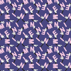 Minnie Letter Play in Purple, Minnie Living Her Best Life | Fabric Design Treasures