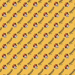 Minnie Signature in Yellow, Minnie Living Her Best Life | Fabric Design Treasures