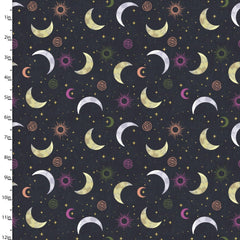 Moonlight Crescent Moon, 3 Wishes Digitally Printed