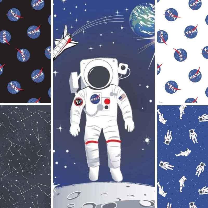 NASA Fabric, Bundle of 5, Out of This World NASA Collection