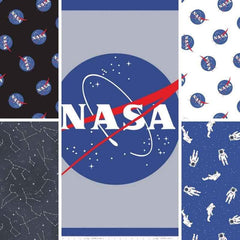 NASA Fabric, Bundle of 5, Out of This World NASA Collection