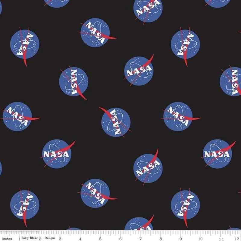 NASA Logo fabric, Nasa Collection by Riley Blake