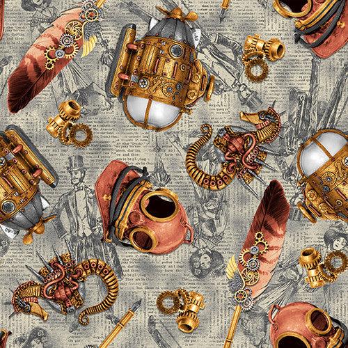 Nautical Elements - Grey - Alternative Age fabric