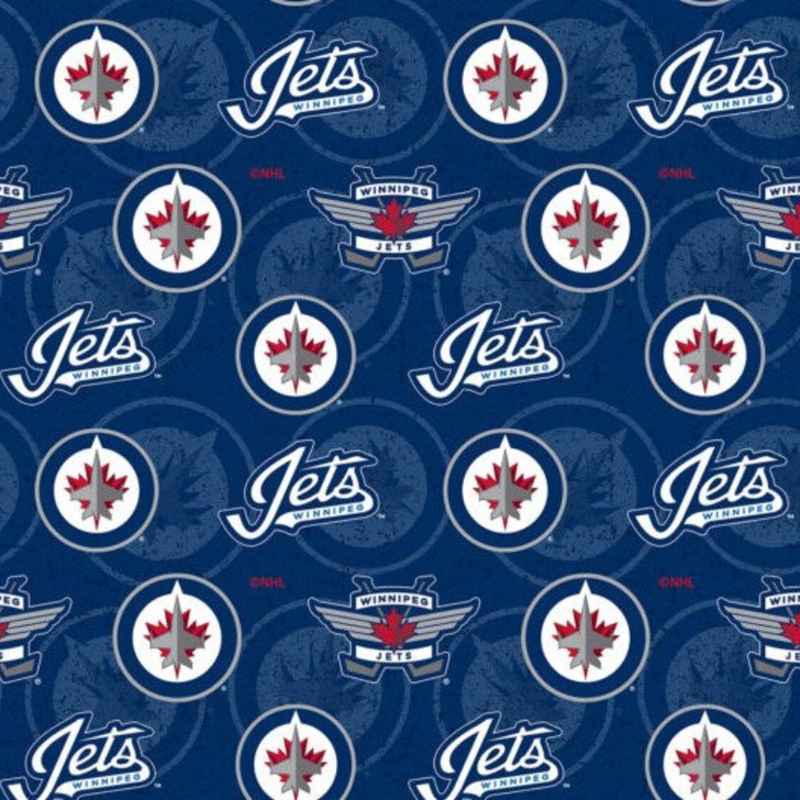 New NHL Logo Winnipeg Jets Hockey Fabric | Fabric Design Treasures