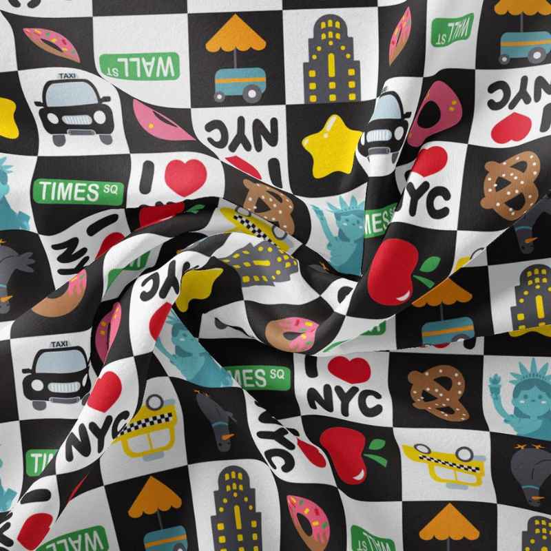 New York Blocks - In a NY Minute Collection, Multi | Fabric Design Treasures