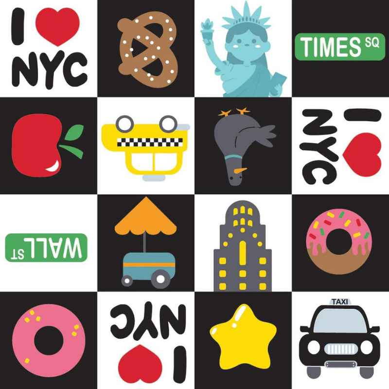 New York Blocks - In a NY Minute Collection, Multi | Fabric Design Treasures