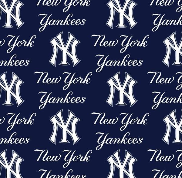 New York Yankees MLB Cotton Fabric - Fabric Design Treasures