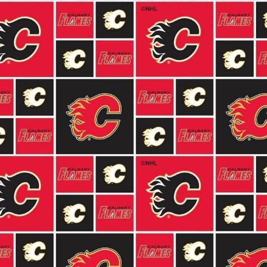 NHL Calgary Flames Hockey Fabric
