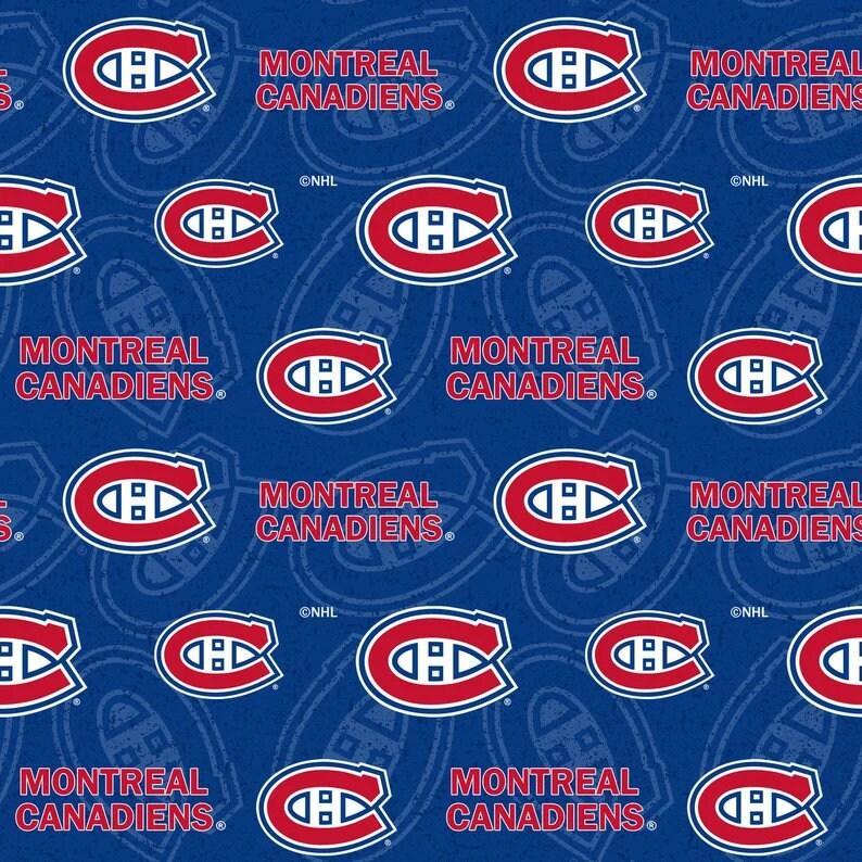NHL Montreal Canadiens Hockey Fabric | Fabric Design Treasures