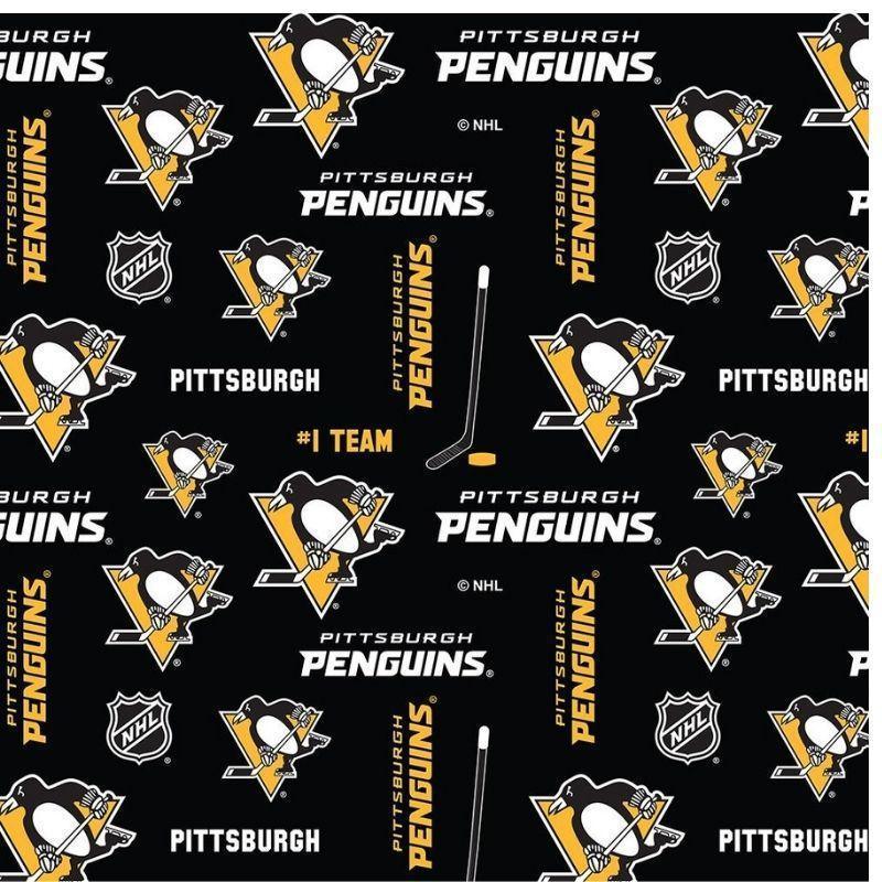 NHL Pittsburg Penguins Hockey Fabric | Fabric Design Treasures