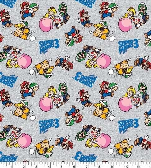 Nintendo Mario Fabric Go Mario And Friends | Fabric Design Treasures