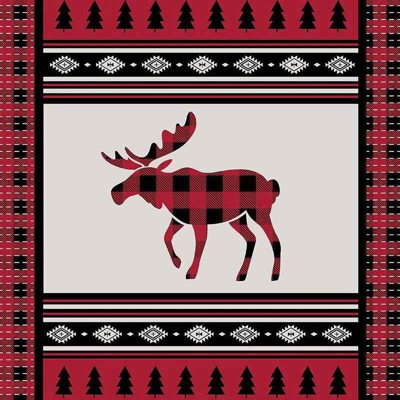 Moose on the Loose No Sew Fleece Throw Kit | Fabric Design Treasures