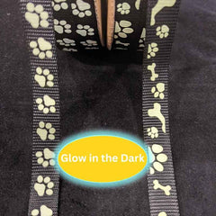 Nylon Webbing, Glow in the Dark, Black | Fabric Design Treasures