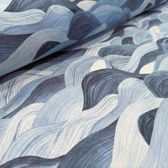 Ocean Waves Cotton Canvas Fabric | Fabric Design Treasures