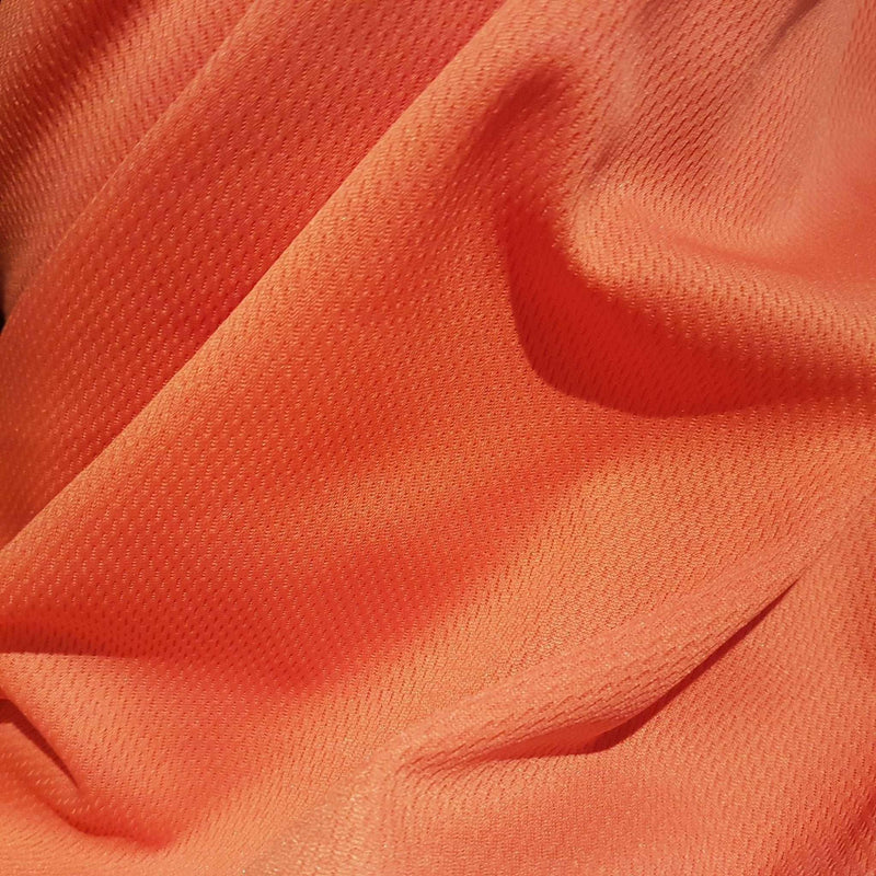 Orange AWJ, Athletic Wicking Jersey Rice Mesh Fabric | Fabric Design Treasures