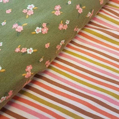 Organic Jersey Knit, Oeko-Tex Standard 100 - Lovely Flowers | Fabric Design Treasures