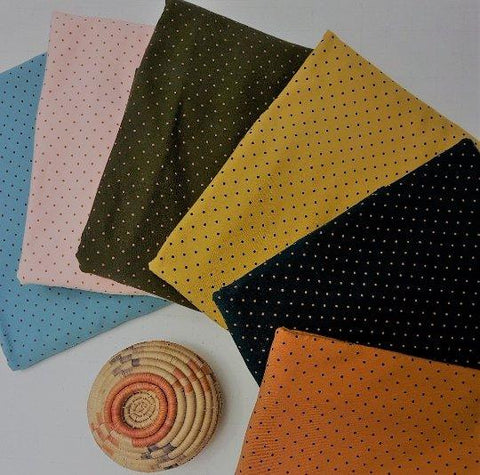 Image of Organic Jersey Knit Swiss Dots GOTS | Fabric Design Treasures