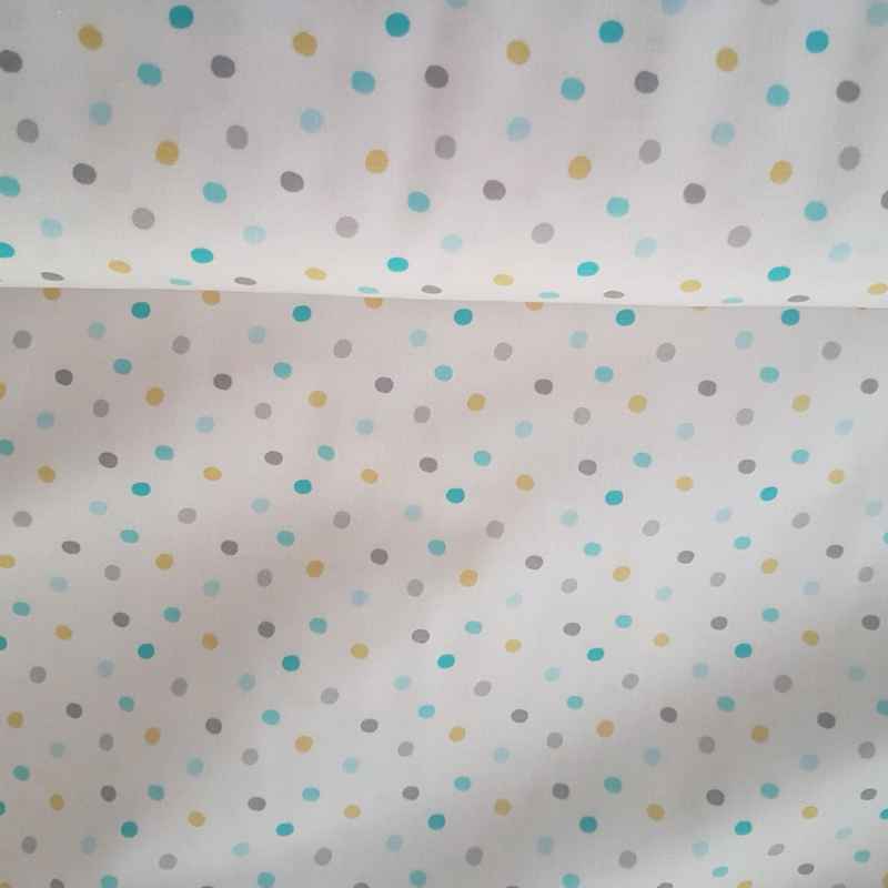 Organic Polka Dot Fabric, Dot Fabric, 100% Cotton Fabric | Fabric Design Treasures