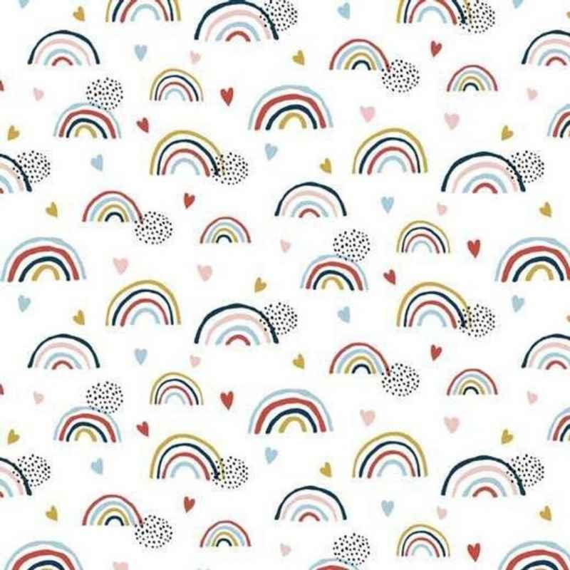 Over the Rainbow, GOTS Certified Organic Cotton Jersey Knit | Fabric Design Treasures