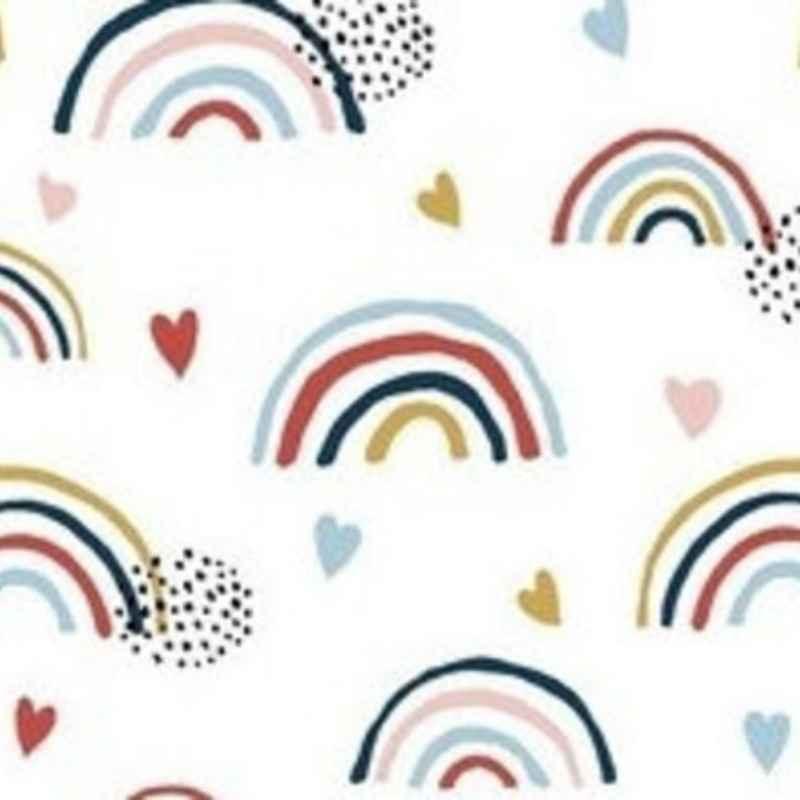 Over the Rainbow, GOTS Certified Organic Cotton Jersey Knit | Fabric Design Treasures