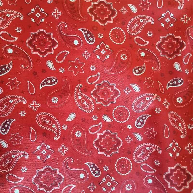 Paisley Fabric, American Heritage, Paisley on Red | Fabric Design Treasures