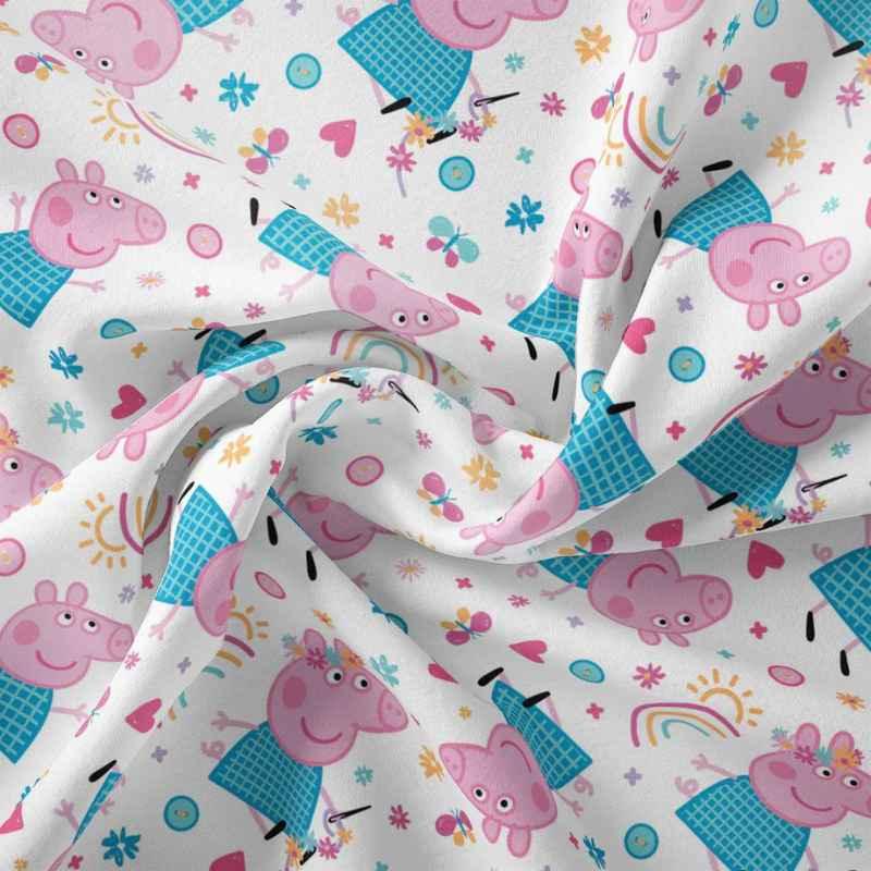 Peppa Maker's Delight, Peppa Pig Hand Made, White | Fabric Design Treasures