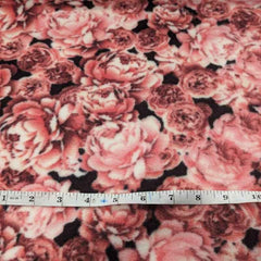 Pink Florals Allover Anti-Pill Polar Fleece | Fabric Design Treasures