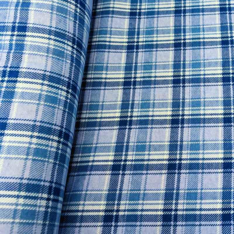 Plaid FLANNEL, Blue and White Plaid FLANNEL fabric | Fabric Design Treasures