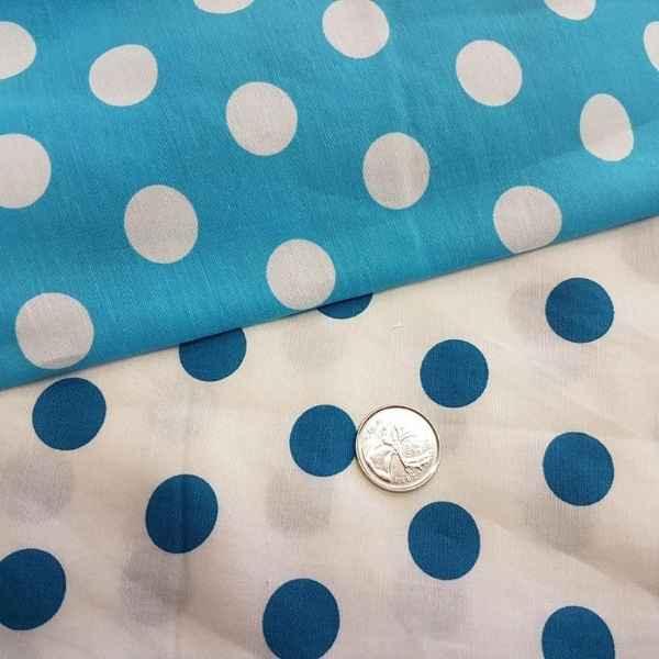 Polka dot fabric, Polyester Cotton Print 58" Wide | Fabric Design Treasures